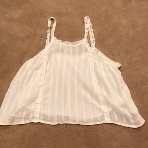 See through white top